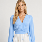 Women's Wedding Guest Floral Maxi Dress V-Neck Long Sleeve