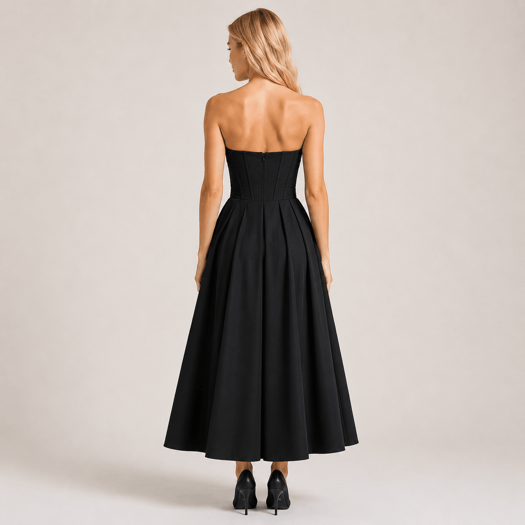 Women's Evening Maxi Dress Open-Back Stretch Jersey Summer