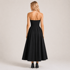Women's Evening Maxi Dress Open-Back Stretch Jersey Summer