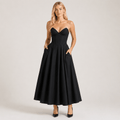 Women's Evening Maxi Dress Open-Back Stretch Jersey Summer