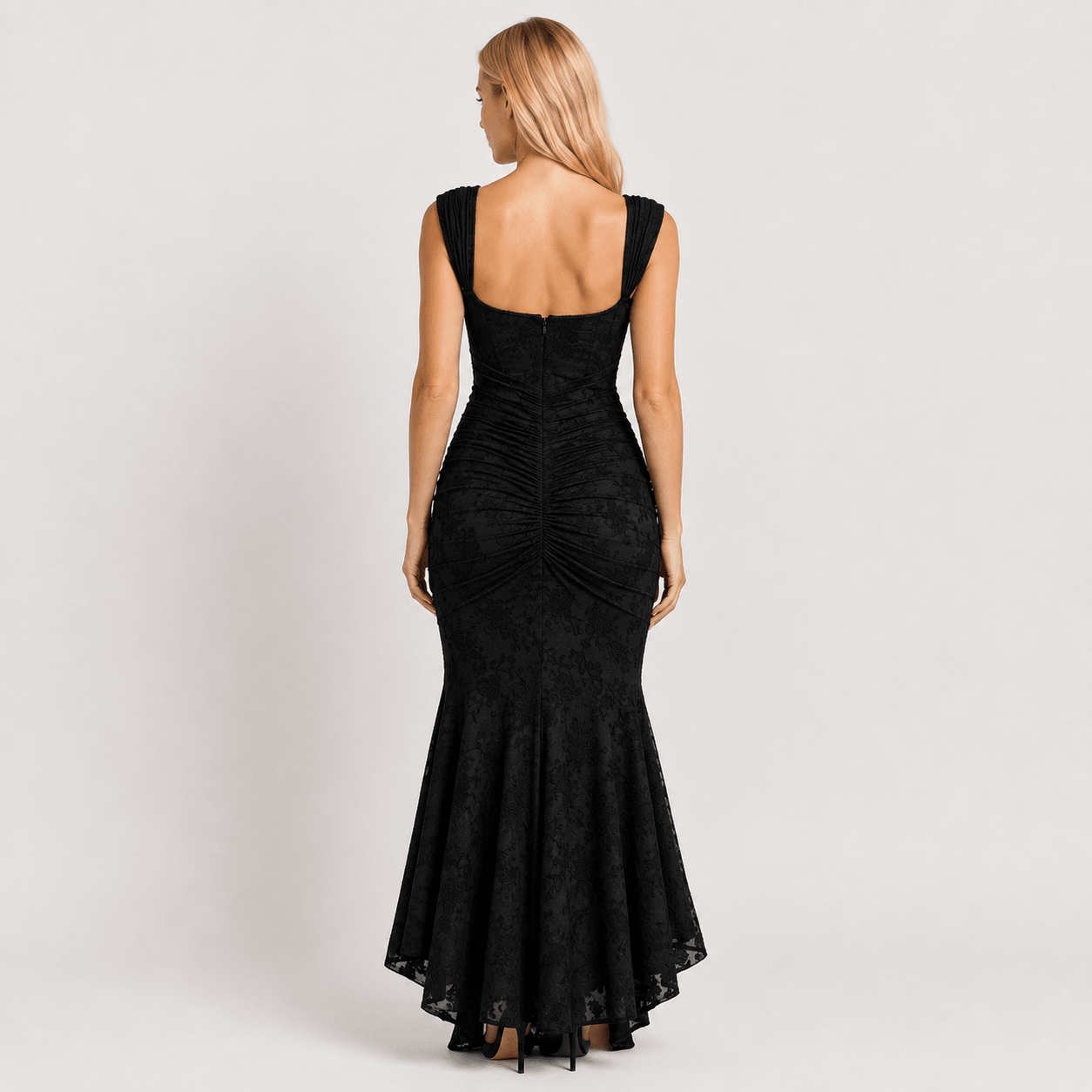Women's Floral Maxi Dress Round Neck Casual