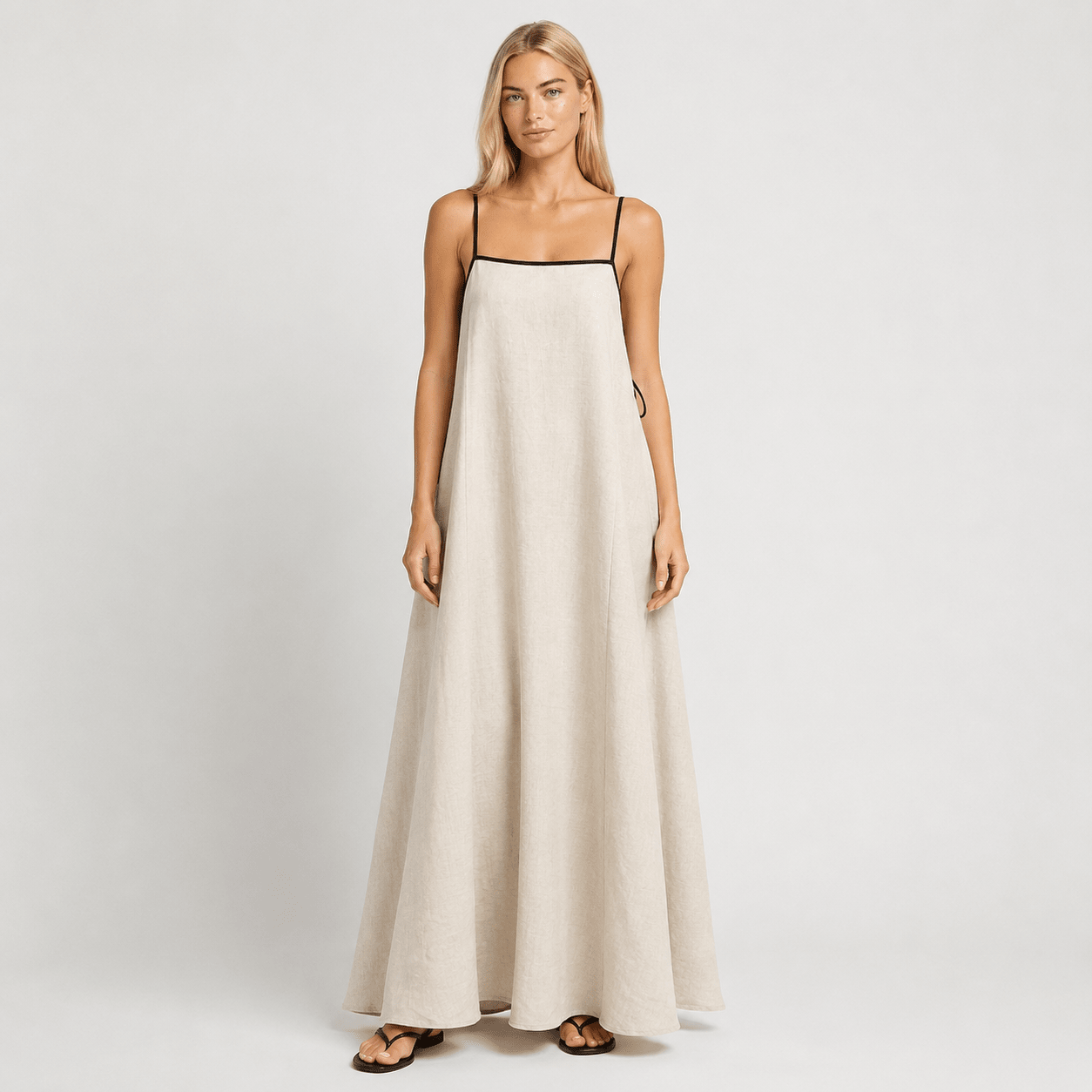 Women's Wedding Guest Maxi Dress Spaghetti Strap Flowy Summer