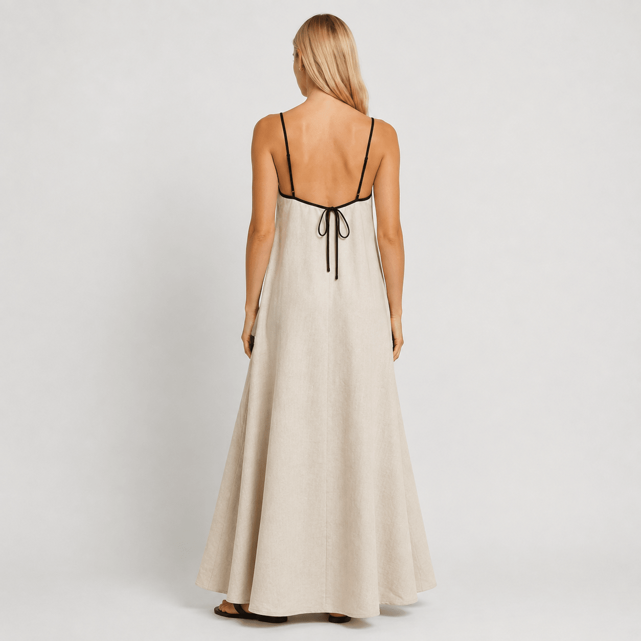 Women's Wedding Guest Maxi Dress Spaghetti Strap Flowy Summer